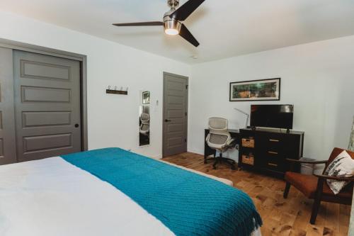 Master Bedroom at Log Cabin Rental